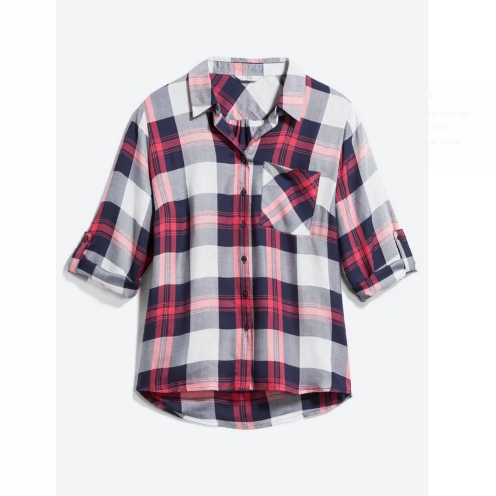 Q&A Dana Side Slit Shirt XXL